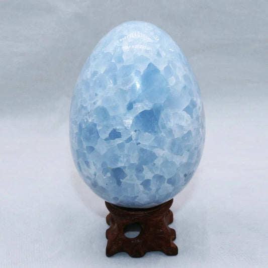 Blue Celestite Crystal Egg
