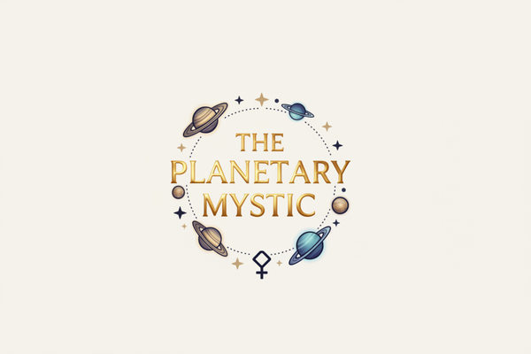 The Planetary Mystic - Metallic Gold Font V2
